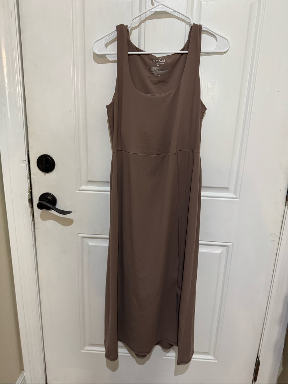 Isabel Maternity by Ingrid & Isabel Taupe Scoop Neck Maxi Dress